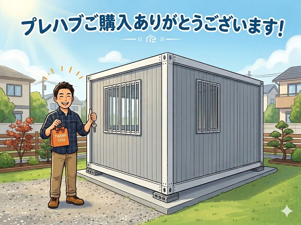 プレハブご購入ありがとうございます
